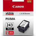 Canon PG-243 Genuine Black Ink Cartridge, Compatible with iP2820, MX492, MG2420/ 2520/ 2920/ 2922/ 2924/ 3020/ 2525, TS3120/ 302/ 302a/ 202/ 4520/ 3320
