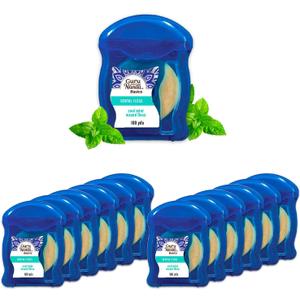 12 Pack Minty Flavored Dental Floss - 12 Cool Mint Waxed Floss (100 Yards Each) for Fresh Breath and Healthy Teeth | Bulk Travel Size 1200 Total Yards