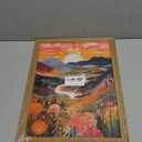 DUWQU 1 Piece Colorful Watercolor Mountain Canvas Wall Art Boho Floral Painting Picture Wall Decor Abstract Nature Landscape Poster Print Artwork for Living Room Bedroom Office 12x16 Inch Wood Frames