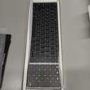 seenda Bluetooth Keyboard and Mouse Combo for Mac, SKM64-2 Rechargeable Slim Wireless Keyboard Mouse Compact, 3 Multi-Device Connection, Compatible for Mac, MacBook Pro/Air, iPad, Black Gray