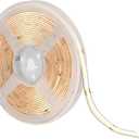 COB LED Strip Light Spool, Plug-in Or Hardwired with Power Supply, Warm White, Dimmable, Self Adhesive Cuttable Rope Tape Light Roll for Bedroom, Kitchen and Mirror
