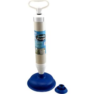 Dependable Industries inc. Essentials High Pressure Powerful Pump Multi-Drain Plunger Bathroom Kitchen Toilet Shower Sinks (Blue)