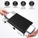 Fuxury Black Bubble Mailers 4x8" 200 Pack Waterproof Padded Envelopes Self Seal Bubble Envelopes Usable Size 4x7" Padded Mailers for Small Business Shipping Envelope Mailers