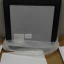 SMIROR Square Black Framed Mirrors for Wall, 20x 20 Inch, Metal Vanity Mirror for Mantel, Desk, Entryway, Hallways (Horizontal/Vertical)