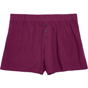 Thinx Ultra-Soft Period Underwear, Overnight Sleep-Shorts Leakproof, Holds Up to 12 Regular Tampons*, FSA HSA Approved Period Underwear for Women, Reusable & Controls Odor, Plum, L