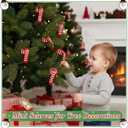 Healifty 20pcs Christmas Mini Scarfs: 7.860.19Inch Tiny Snowman Scarves for DIY Crafts - Xmas Wine Bottle Hanging Ornaments Decor in White & Red