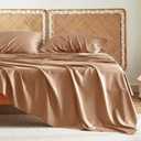 100% Viscose derived from Bamboo, Organically Grown, Buttery Soft, Cooling Sheets, High GSM, Deep Pockets 1 Fitted Sheet 102"×106"