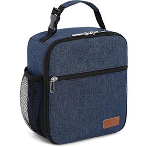 Femuar Lunch Box for Men Women Adults Small Lunch Bag for Office Work Picnic - Reusable Portable Lunchbox, Blue