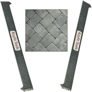 Keyfit Tools U.S.A. Paver Puller PRO 9" Contractor Grade 4140 Heat Treated & Case Hardened Steel w/Joint Scraper Micro Teeth & Gripper Slots Paver Extraction Removal Raise Locked Bricks & Pavers