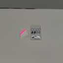 Blue Press on Nails Short Oval Fake Nails Polka Dot & Stripe Design Full Cover Glossy Navy Blue Glue on Nails for Women Manicure 24PCS