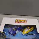 Sonic The Hedgehog Action Figure Set - Bundle of 5" Sonic and Tails All Stars Racing Pull Back Vehicles Plus Stickers, More | Party Supplies for Kids