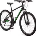Schwinn High Timber Mountain Bike for Adult Youth Men Women Boys Girls, 24 to 29-Inch Wheels, 7 or 21-Speeds, Front Suspension, Aluminum and Steel Frame Options