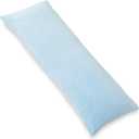 1 MIDDLE ONE Body Pillow, Memory Foam Body Pillows for Adults Sleeping, Long Pillow for Bed, Big Large Firm Full Body Pillow for Side Sleeper, 20x54 Inch, Light Blue
