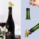 Dragon Head Wine Aerator Pour Spout, Decanter Olive Oil Liquor Bottle Pourers, Gold Plated Alcohol Spirits Whiskey Creative Gifts for Ball Party Bar