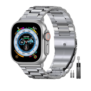 Bandsie Solid Metal Band Compatible with Apple Watch 40mm 42mm(Series 10/11) 41mm 38mm for Men Women, Business Stainless Steel iWatch Strap for Ultra Ultra 2 SE, Series 11 10 9 8 7 6 5 4 3 2 1