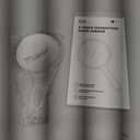 Macaki Hand Mirror, Double-Sided 1X/15X Magnifying Mirror with Handle, Acrylic, 10.5" L x 5.7" W, Clear, Pack of 1