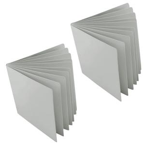 SUPERFINDINGS Blank Board Book 10 Sheets Square Paper Drawing Board Hardcover Blank Boardbook Sketch Board 21x21cm(8.27Inch x 8.27Inch) for Beginners Artists, Grey