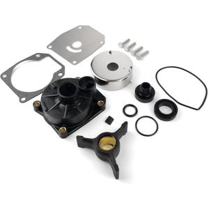 438592 Water Pump Impeller Repair Kit with Housing for Johnson Evinrude OMC Outboard 35 40 48 50 HP Boat Motor Engine Parts Replacement Sierra Marine 18-3454 0433548 433549 0438592