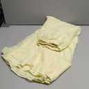 Verdusa Women's Maxi Skirt Shirred Ruffle Textured Pencil Skirt Boho Maxi Long Skirts Going Out (Butter Yellow)