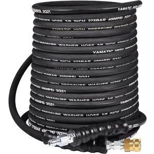 Yamatic High Pressure Washer Hose 3/8" 275Bar 4000Psi 25-30Ft, Grey