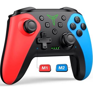 Wireless Switch Controller for Nintendo Switch/Switch 2/Lite/OLED Controller, Switch Controller with a Mouse Touch Feeling on Back Buttons, Extra Switch Pro Controller with Wake-up, Programmable, Turbo Function