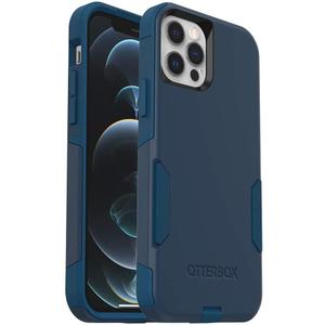 OtterBox iPhone 12 & iPhone 12 Pro Commuter Series Case - Bespoke Way (Blazer Blue/Stormy SEAS Blue), Slim & Tough, Pocket-Friendly, with Port Protection