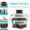 New Alternator Compatible with Ford F-150 4.6L V8 2009 2010, 150A Replace 9L3Z-10346-B, 400-52463R