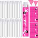 Suclain 50 Pcs Travel Tube Set Includes 0.4 oz Tubes for Women, Reusable Wrappers, Foldable Silicone for Outdoor Sports