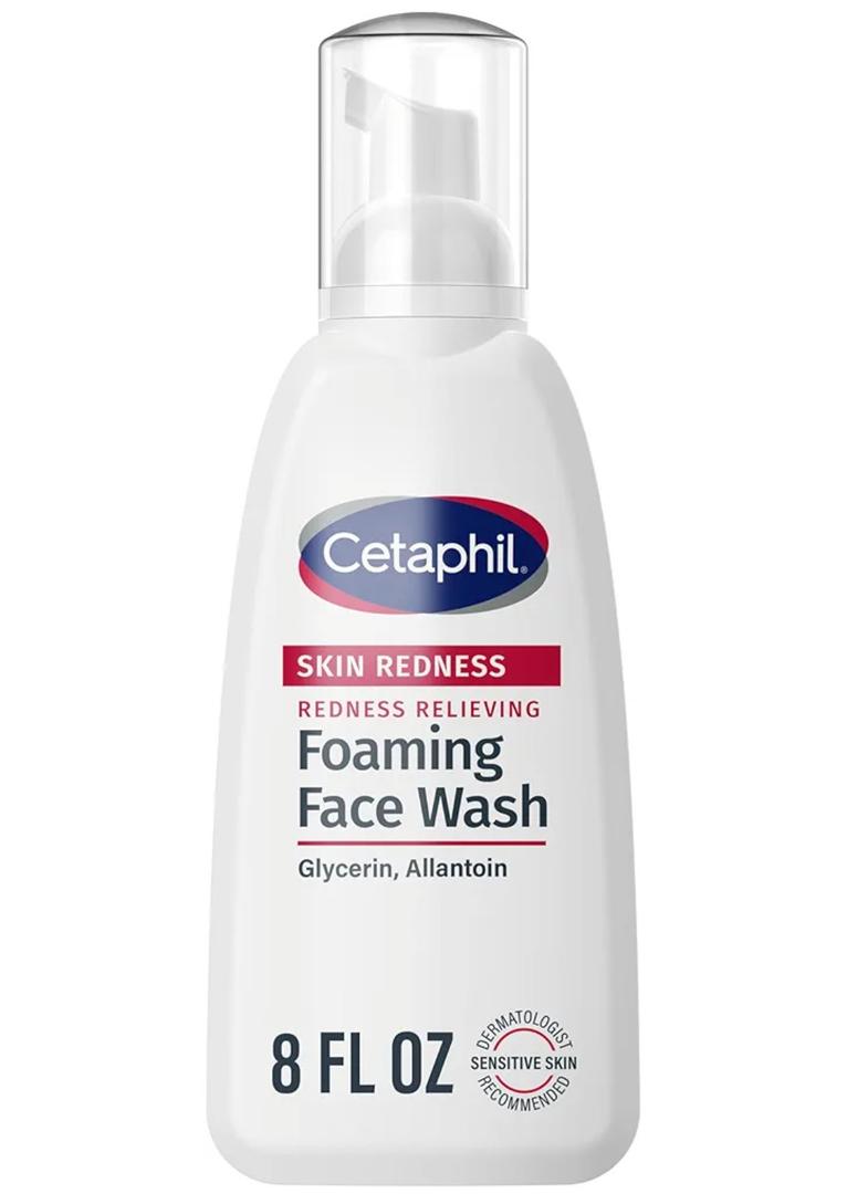 Cetaphil Redness Relieving Foaming Face Wash For Sensitive Skin, 8 Fl Oz, Gently Cleanses & Calms Sensitive Skin Without Over Drying, 