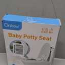 Orzbow Foldable Potty Training Seat, Toddler Toilet Seat for Travel with Suction Cups for Adult Toilets | Firmly Adhere and Adjustable Length | Non-Slip with Splash Guard, Easy to Clean, White