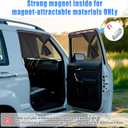 ZATOOTO Car Window Shades, 2 Pack Double Layer Car Sun Shade for Side Window Baby Sun Shade Full Shade & Half Shade & Full See-through 3 Option, Blackout Car Window Cover for Privacy Block UV Ray Heat