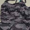 Aqua Eve Tankini Tops for Women Swimwear Top Only Tummy Control Bathing Suit Top No Bottom(Medium, Camo)