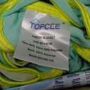 Topcee Cooling Blanket (90"x90"Queen Size) for Night Sweats Absorbs Heat to Keep Adults Cool on Warm Nights, Q-Max 0.5 Cooling Blankets for Hot Sleepers, Ultra-Cool Lightweight Blanket for Bed (10-sky Blue)