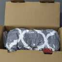 Homemate Heated Blanket Electric Throw - 50x60 Heating Blanket with 10 Fast Heat Levels 8 Hours Auto Off Soft Cozy Flannel Over-Heated Protection ETL Certification Keep Warming in Home (Grey Geometry)