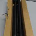 Shower Curtain Rod Square End Adjustable Shower Rod 32"-80" Matte Black No Drilling Curtain Rod Stainless Steel for Shower Stall RV Closet