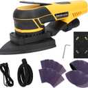 350W 3A Electric Delta Random Orbital Sander Mouse Sander with Pluggable Wire, Sanders for Woodworking, Primary Wood and Panel Processing,3MM