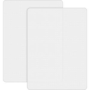 2 Pack Office Chair Mat for Carpets, 48" x 30" Clear Heavy Duty Plastic Floor Protector for Low Pile Carpeted Floors, Under Desk Computer Chair Mat for Home Office, Easy Glide and Flat Without Curling, 2pcs 48" X 30"