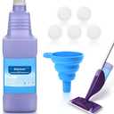 Bisenkud Refillable Bottle for Swiffer Wet Jet Mop - 1250ml /42.3 FL OZ - Leak-Proof HDPE Solution Bottle, EmptyNot for Power mop