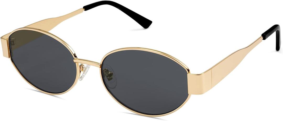 SOJOS Retro Oval Sunglasses for Women Trendy Sun Glasses Classic Shades UV400 Protection SJ1217