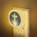 3 x Cross Heaven Night Light Plug into Wall 0.5W LED Lights Auto on/Off for Family Friends Holiday Gifts & Home Decor