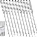60 PCS 100/16 Embroidery Needles - Sewing Machine Needles Compatible with Brother Sewing Machine, Silver Steel, 1.52in Length
