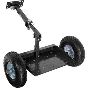 Lawn Mower Wheels Sulky, Walk Behind Mower-Sulky, Lawn Trailer with Dual 10" Vacuum Tires for Mower, Easy Forward & Reverse Lawn Mower Trailer, Black