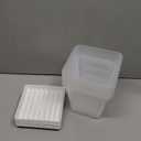 MYITYARD Orchid Pots with Holes, 6 Pieces 6 Inch Square Clear Orchid Pot for Repotting - Plastic Plant Pots for Indoor Outdoor Flower Planters Dendrobium Phalaenopsis Decoration