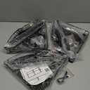 Consumest Corner Shower Caddy Stand - 3 Tier Shower Organizer with Soap Holder, Tall Floor Corner Shelves Standing with Adjustable Feet & 4 Hooks, Storage Rack for Bathroom Black