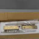 Hardwired Wall Sconces Set of 2 Dimmable Modern Gold LED Wall Light, 2Pack