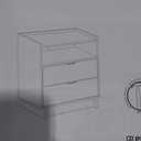 Prepac Simply Modern Nightstand Bedside Table, Natural Oak Nightstand for Bedroom, End Table with 2 Drawers and Open Shelf 23.75" W x 26.75" H x 16" D