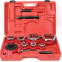 HFS(R Ratchet Pipe Threader Kit Ratcheting Pipe Threading Tool Set (7 dies 3/8", 1/2", 3/4",1", 1-1/4", 1-1/2", and 2")
