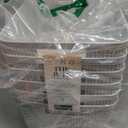 BINO | Woven Plastic Basket | Small (Natural Grey), 5-Pack | THE JUTE COLLECTION | Home Organization, Space - Saving Storage, Stylish Design | Jute Basket | Plastic Storage Basket