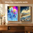 12''x16'' Large 2-in-1 Diamond Art Kit for Adults: Elegant Rose & Classic Train Round Drill Paintings - 5D Full Drill Diamond Art Beginner DIY Craft with Extra 30% Diamonds (Rose and Train Scenes)