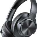 Hybrid Active Noise Cancelling Headphones, 130H Playtime, Wireless Over Ear Bluetooth Headphones, Hi-Res Sound, Deep Bass, Comfort Fit Ear Cups for Travel Home Office, Custom EQ via App, Black